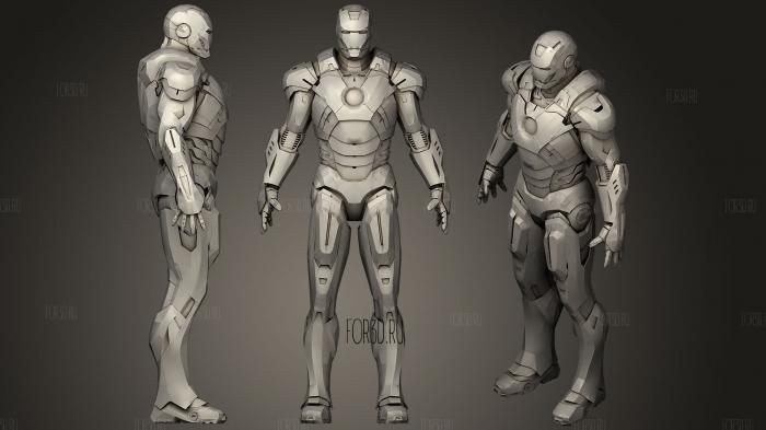 iron man died stl model for CNC